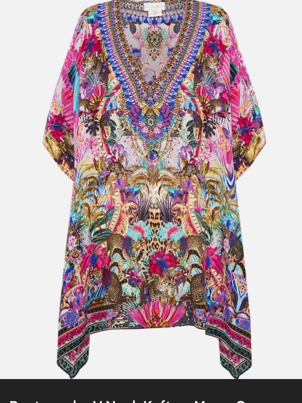 NWT $799 CAMILLA SOLD OUT Merry-Go-Round Kitty Kaftan! Sz OS
